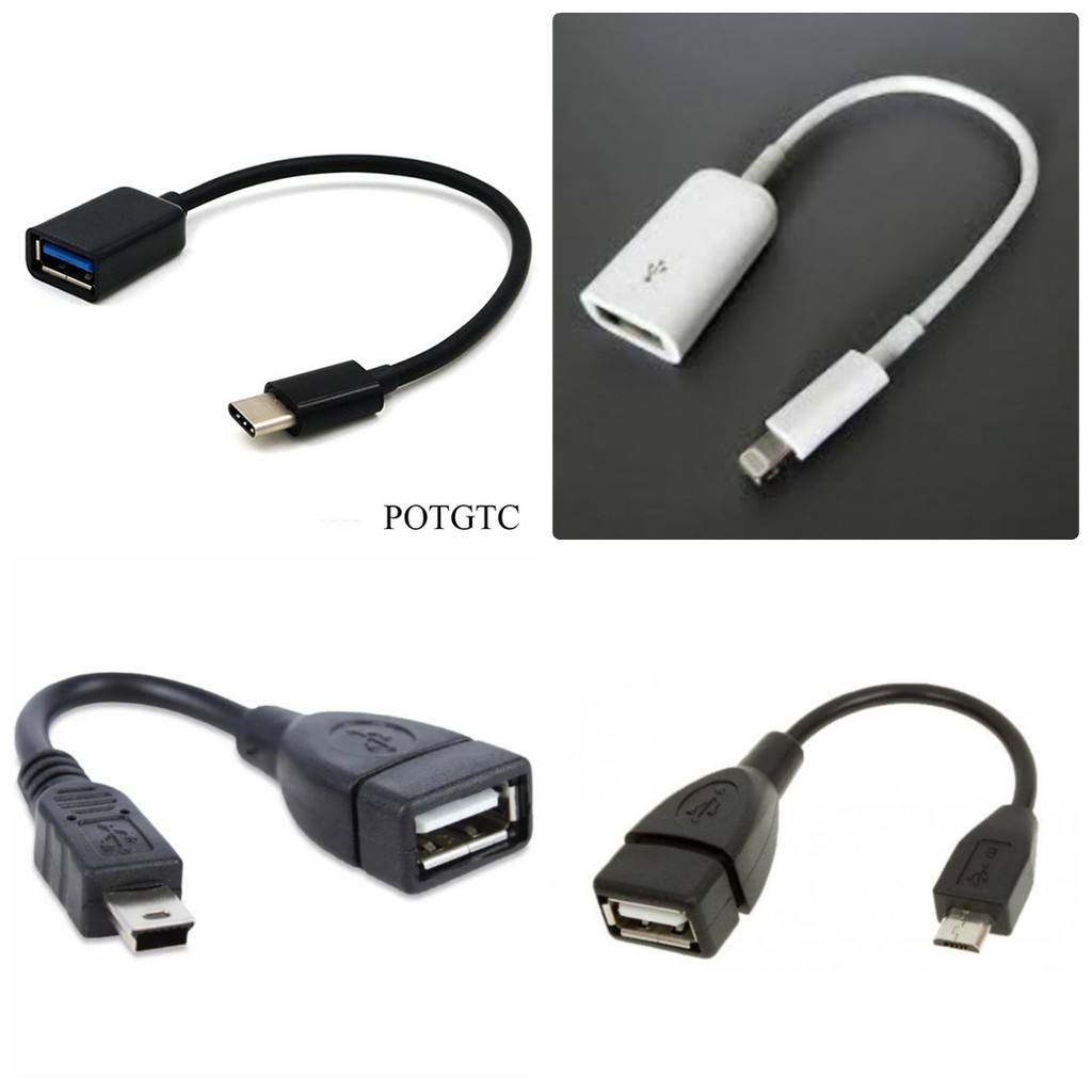[FREESHIP] CÁP OTG CỔNG IPHONE, MICRO-USB, V3, TYPE-C RA USB