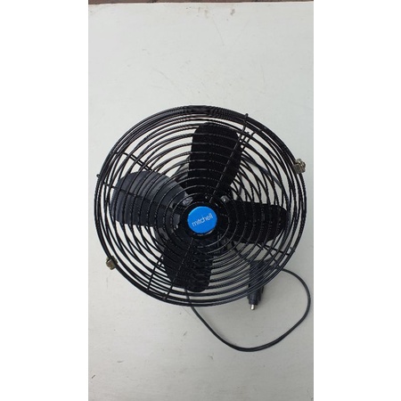 Quạt điện ô tô 12v và 24v, cánh sắt, lồng sắt 230mm