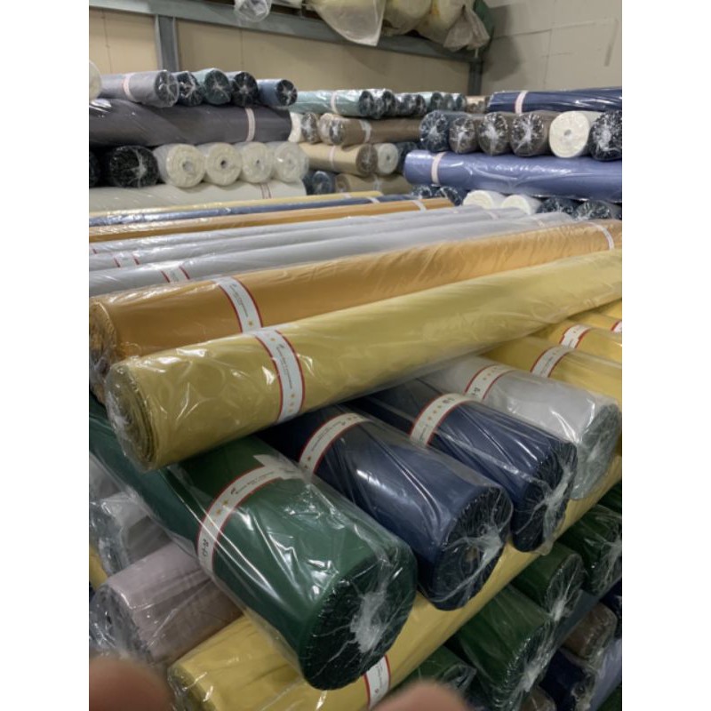 lụa cotton satin Hàn Quốc chính phẩm 90 màu trơn mềm mượt