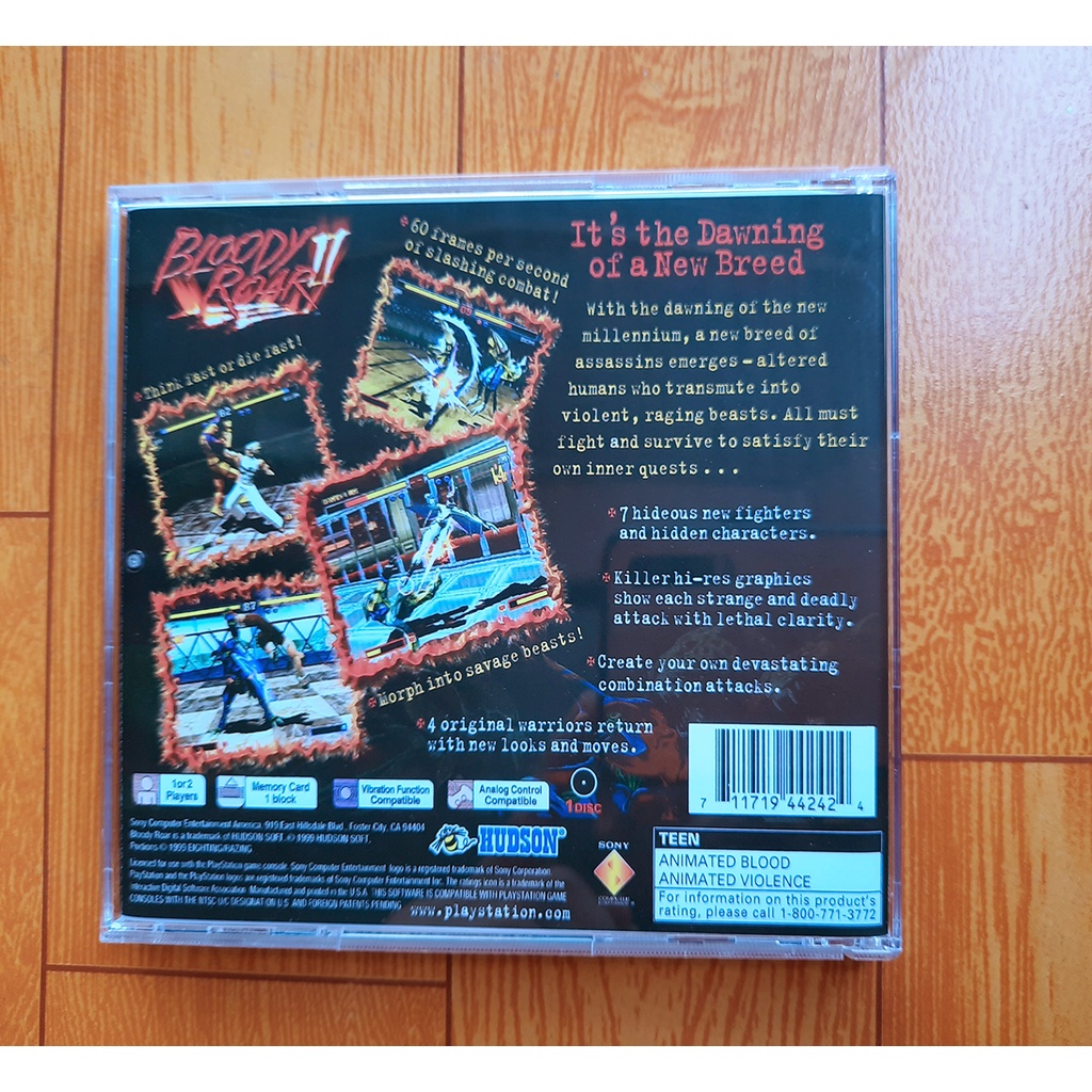 Game ps1 Bloody Roar II no brand