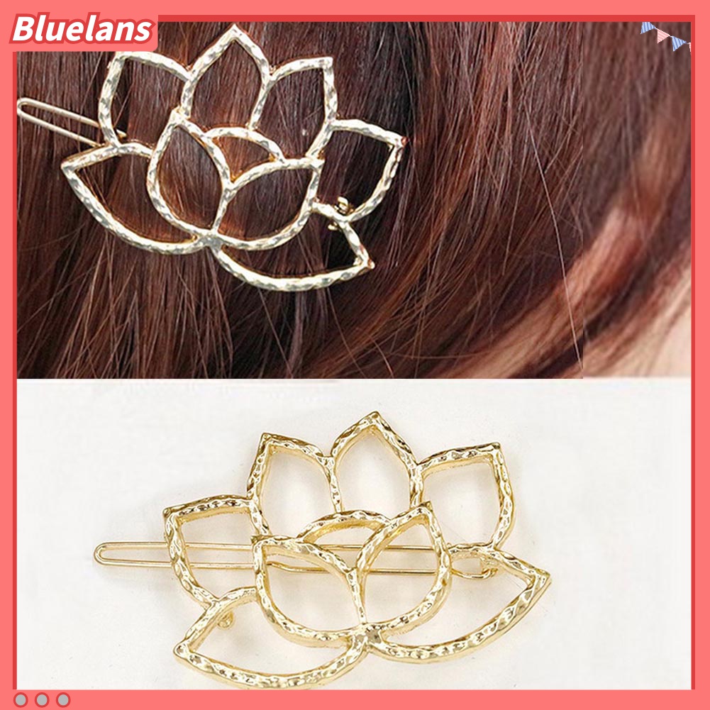 Kẹp tóc hình hoa sen phong cách retro thanh lịch