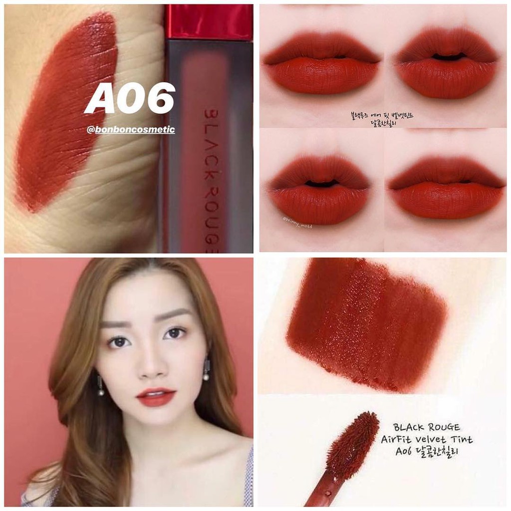 Son Kem Lì Black Rouge Air Fit Velvet Tint – Hàn Quốc – Màu A06,A12,A21,26