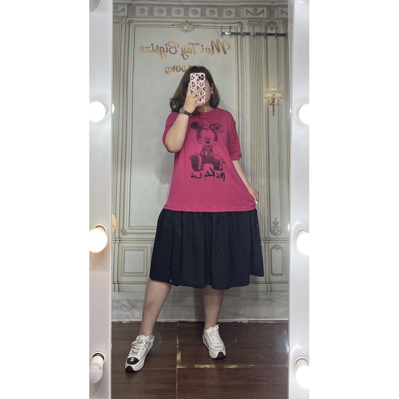 Váy đuôi cá cotton hình mickey dáng rộng Bigsize | BigBuy360 - bigbuy360.vn