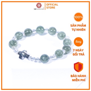 Vòng chuỗi mân côi TA Tóc Xanh tự nhiên 100% | VietGemstones