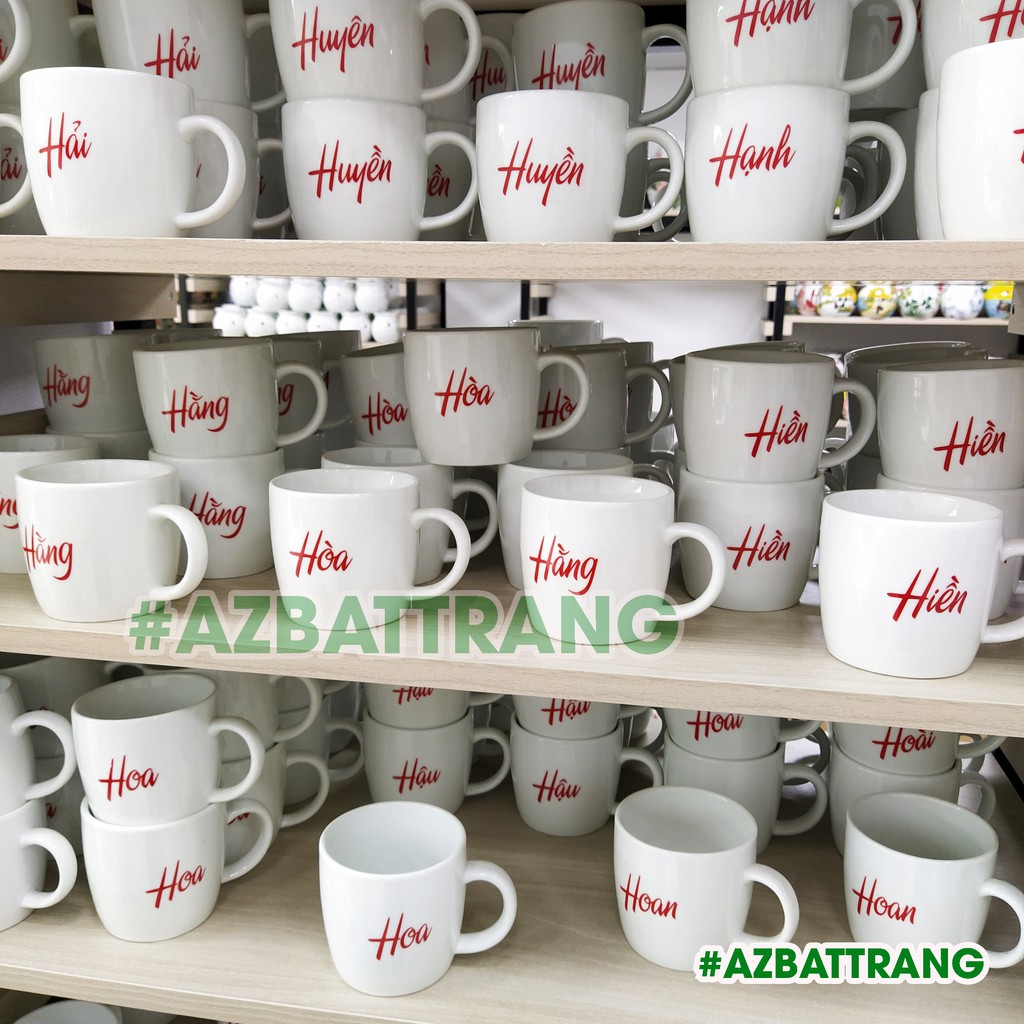 Ly cốc sứ IN TÊN Gốm Bát Tràng | BigBuy360 - bigbuy360.vn