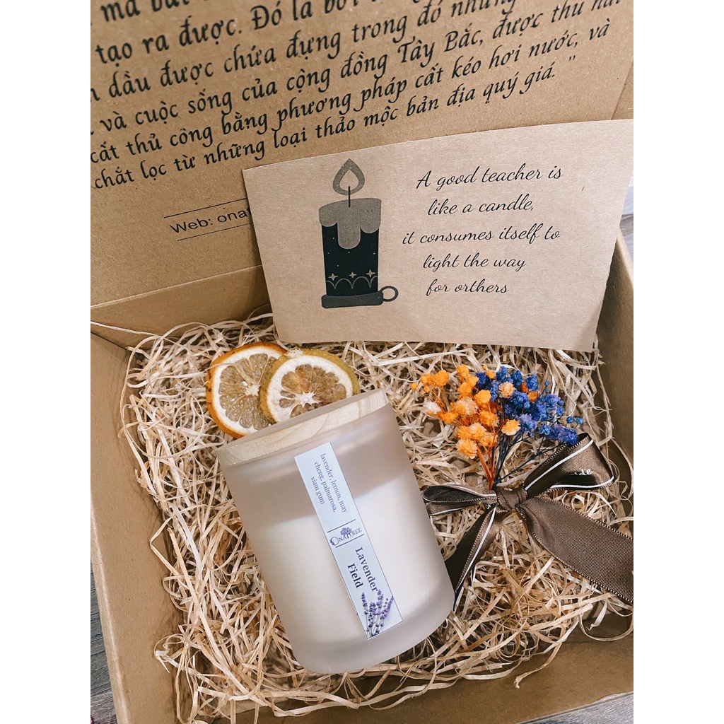 Set Quà Sinh Nhật Nến Thơm OnaTree Wild Herbs Đặc Biệt