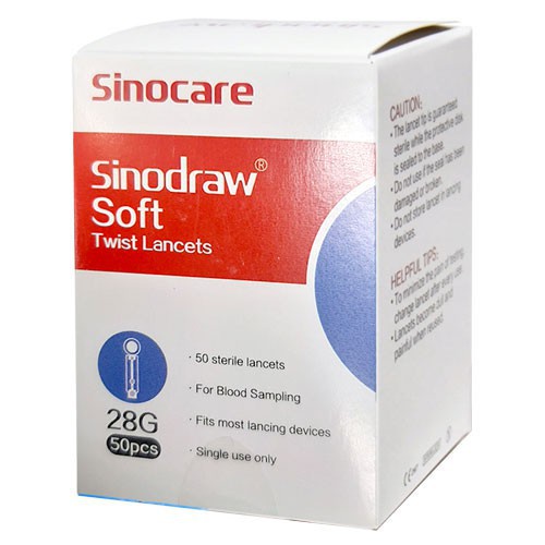 ✅ Kim Thử Đường Huyết- Sinocare (Hộp 50 Kim) -VT0050