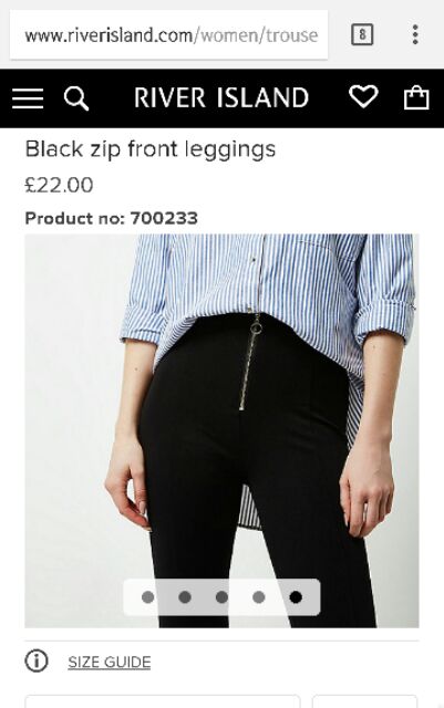 Quần nữ tregging river island xuất dư uk, size 6 - Chất Store