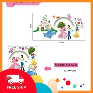 ⚡️𝗙𝗥𝗘𝗘𝗦𝗛𝗜𝗣⚡️ Decal dán tường Công chúa hoàng tử