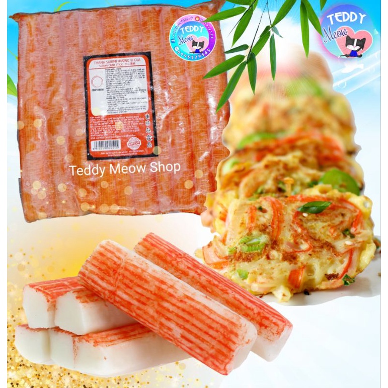 Teddy Meow - Thanh Cua 𝙎𝙐𝙍𝙄𝙈𝙄 𝘾𝙍𝘼𝘽𝙎𝙏𝙄𝘾𝙆𝙎 MAYUMI Gói 1kg Loại Ngon Đặc Biệt, Dùng Ngay Sushi, Salad, 