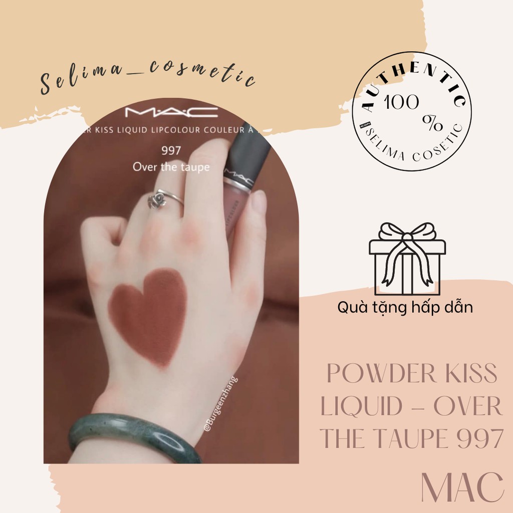 Son M.A.C Powder Kiss Liquid - Over the Taupe 997