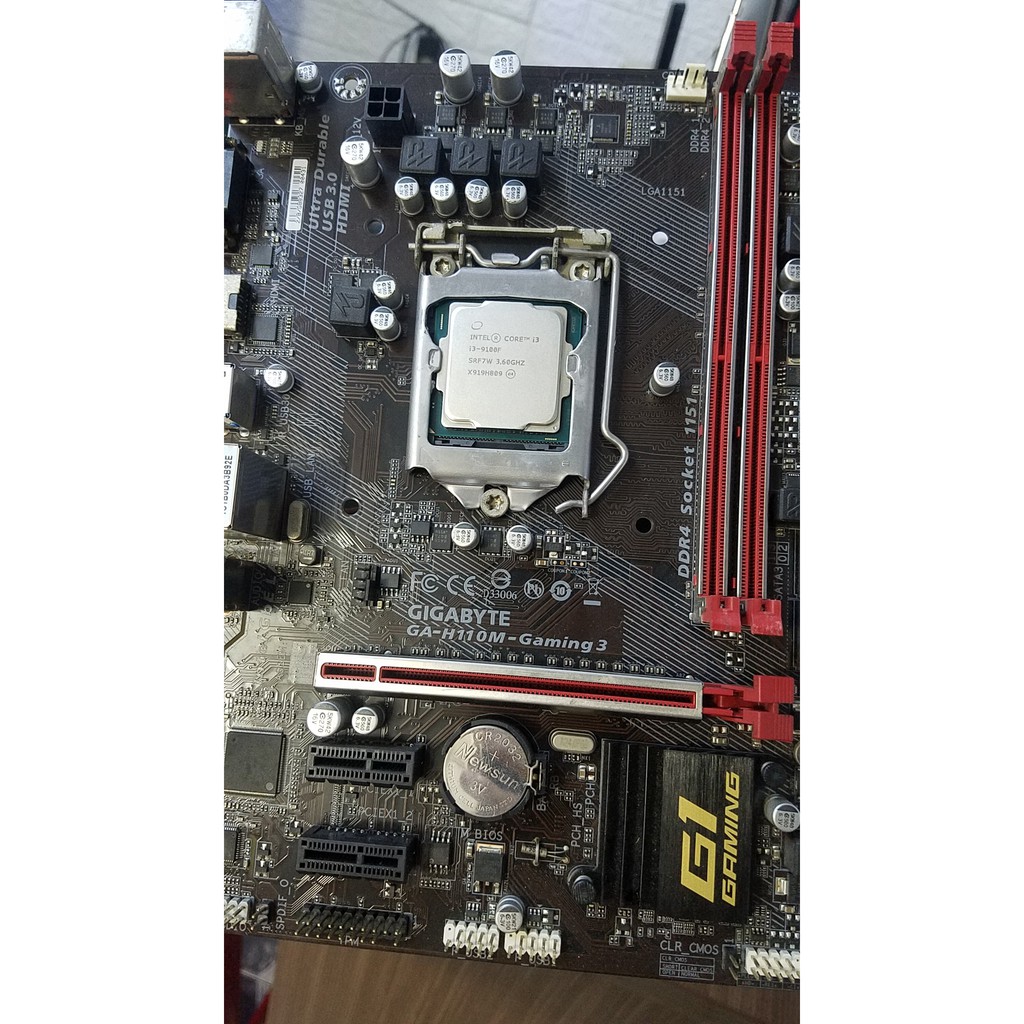 Combo Giga H110M Gaming 3+ i3 9100F
