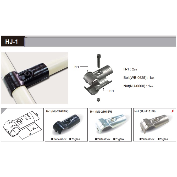 Khớp nối HJ cho ống 28