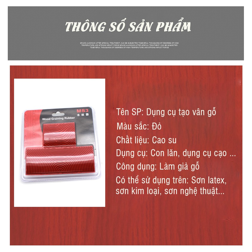 Bộ Dụng Cụ Tạo Vân Gỗ, Dụng Cụ Sơn Tường giả vân gỗ chất lượng, bền đẹp