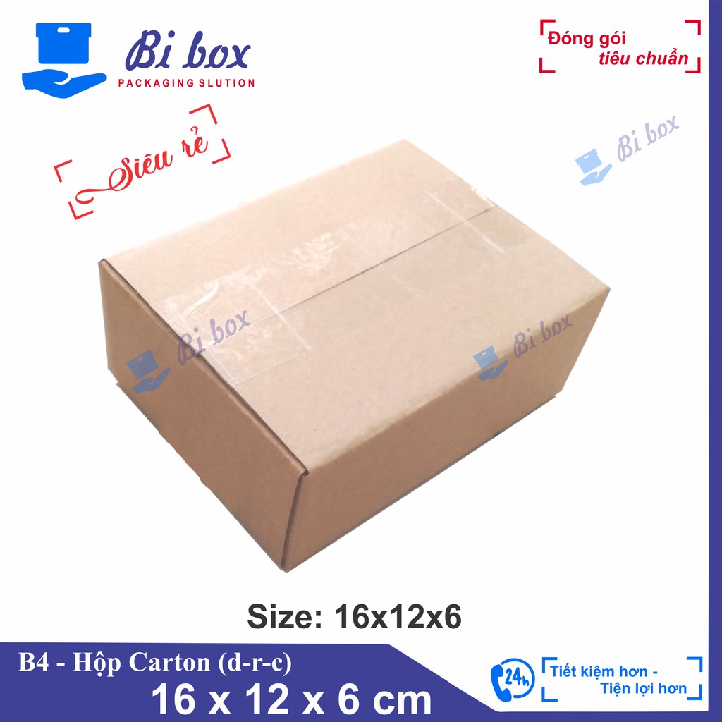 Hộp Carton 16x12x6 - Thùng Giấy Carton Giá Rẻ