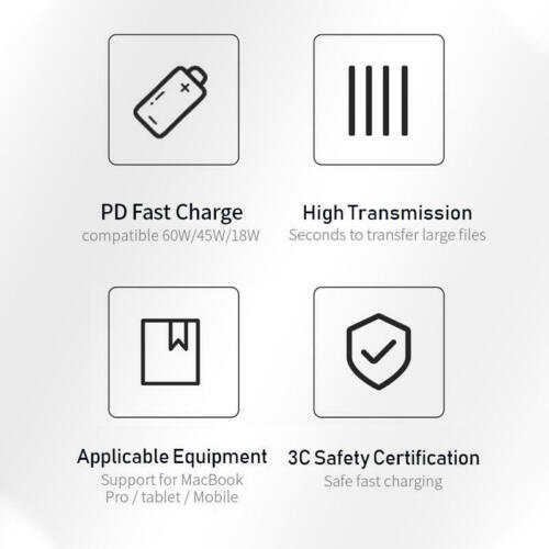 Dây Cáp Sạc Nhanh Type C Sang USB Chuyên Dụng Cho iPad Pro Samsung MacBook