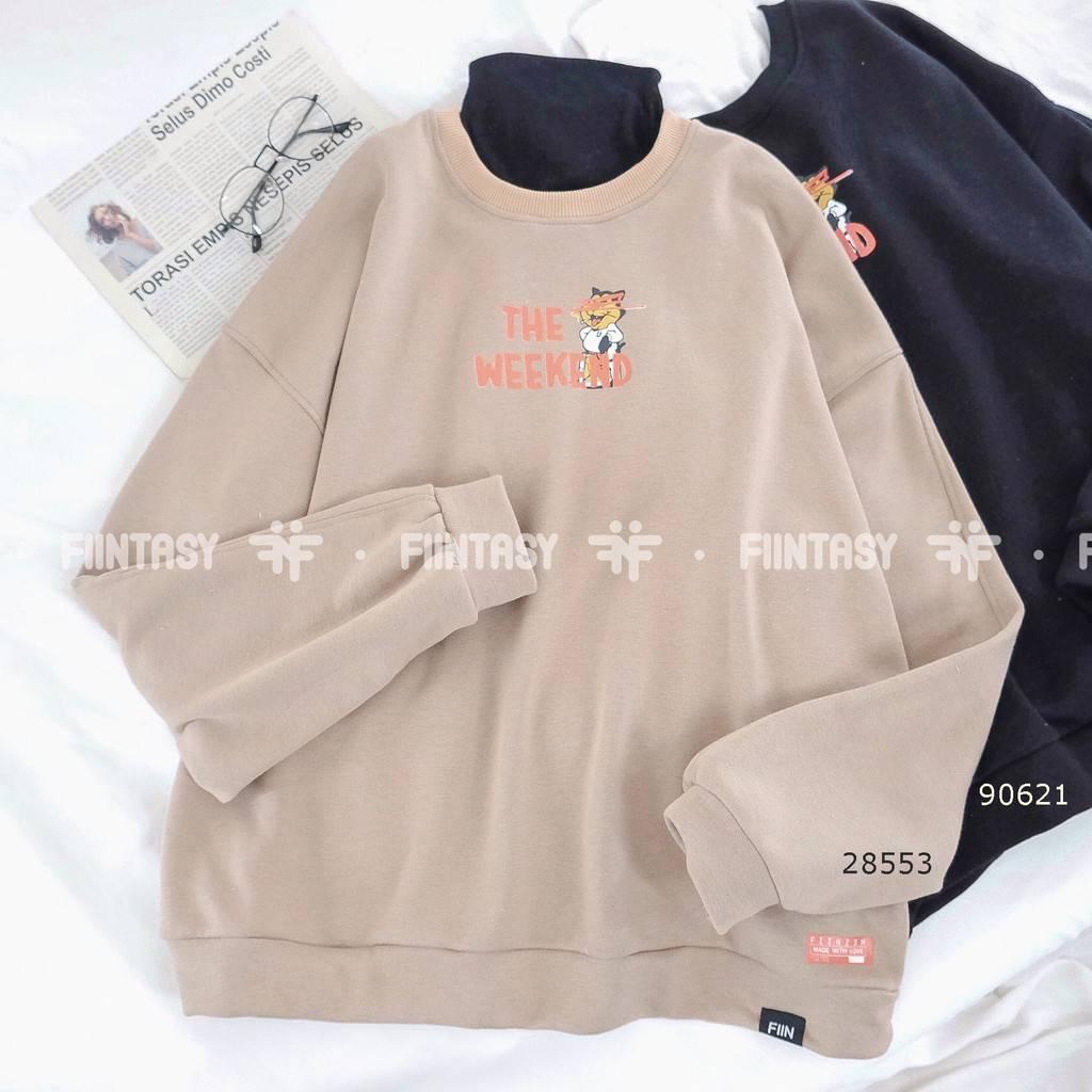 Áo Nỉ Sweater Nữ Form Rộng Vải Nỉ Bông Dày Dặn phong cách Ulzzang CAMASTORE SW20 | BigBuy360 - bigbuy360.vn