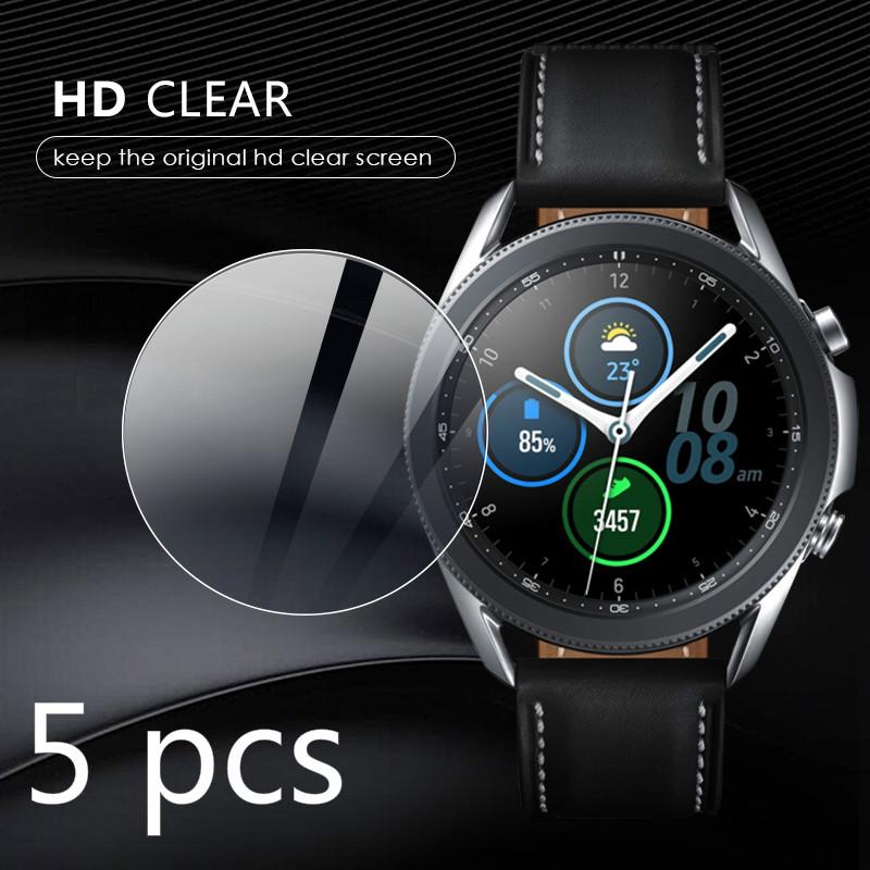 SAMSUNG Set 5 Kính Cường Lực Bảo Vệ Màn Hình Đồng Hồ Samsung Galaxy Watch 3 41mm / 45 mm