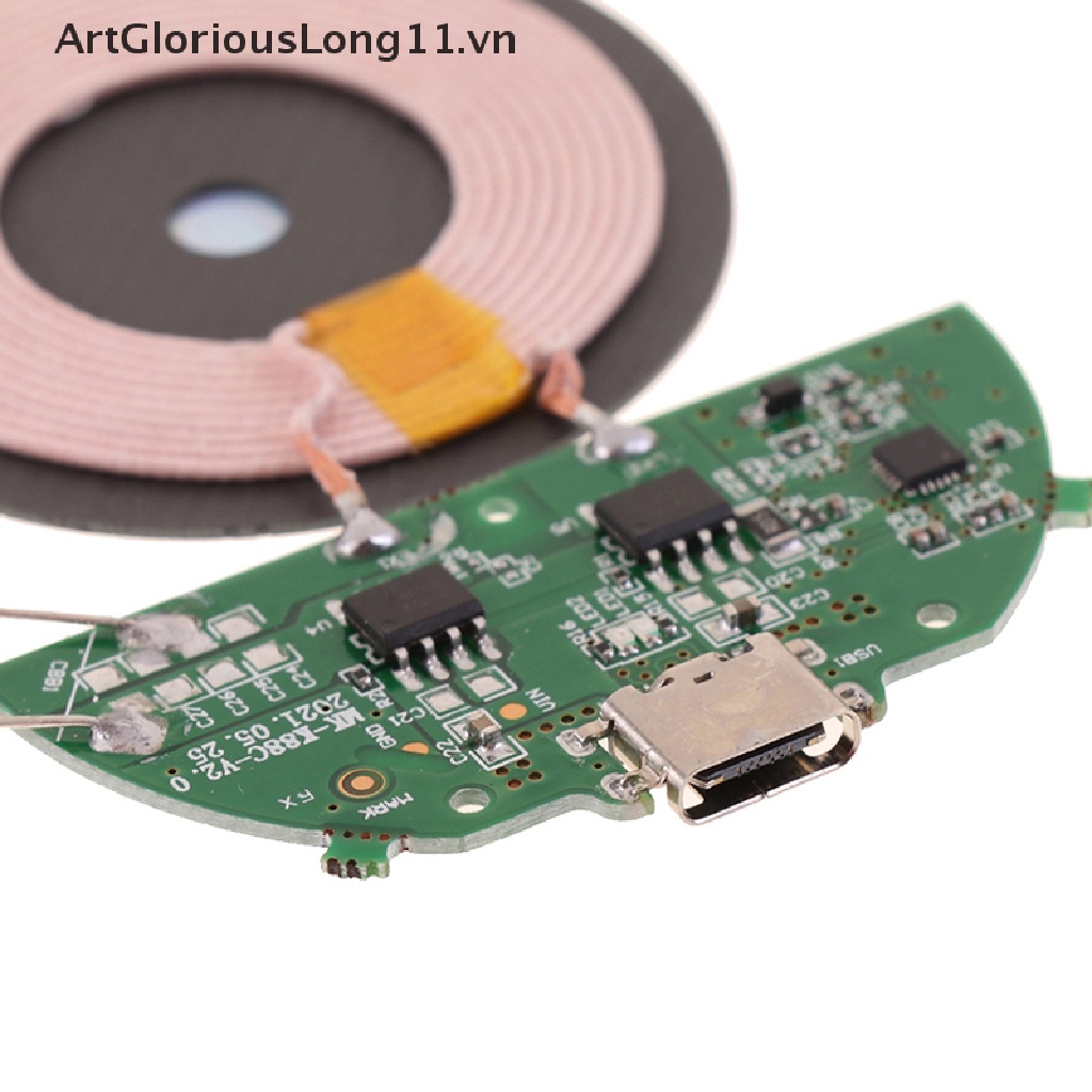 Mô Đun Sạc Nhanh Không Dây Qi 15W Kèm Hộp Mạch PCBA