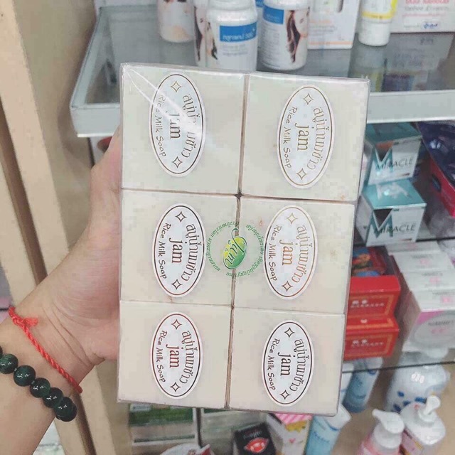 Xà Phòng Cám Gạo Thái Lan Jam Rice Milk Soap