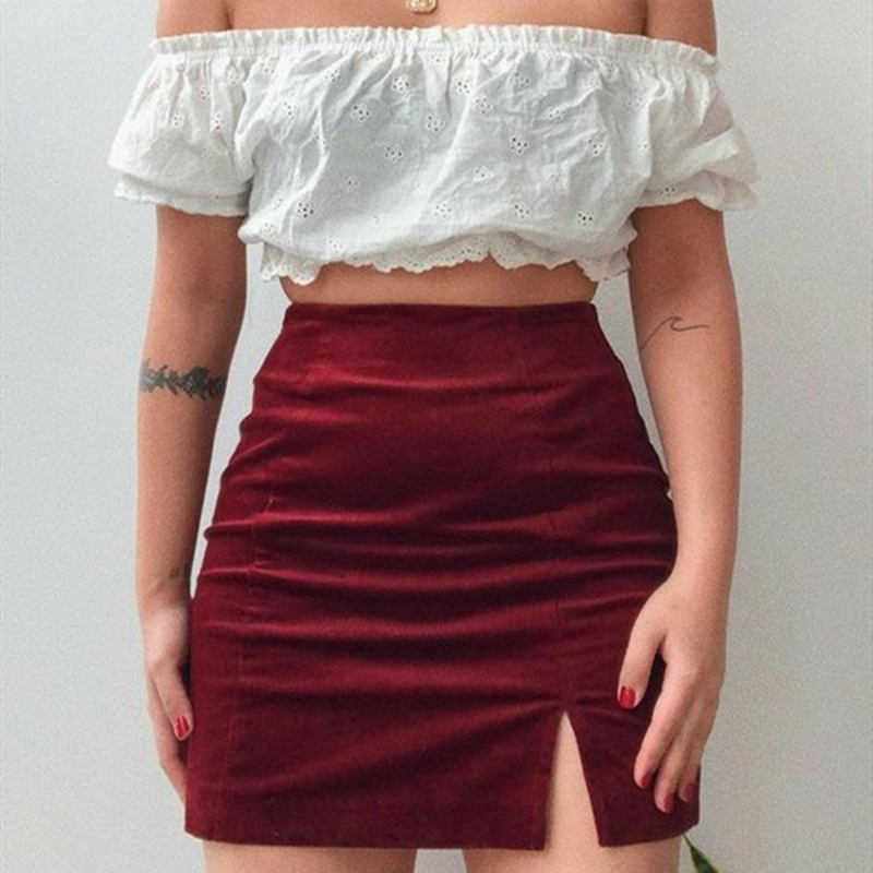 Chân Váy Xẻ Tà Thời Trang Dành Cho Nữ