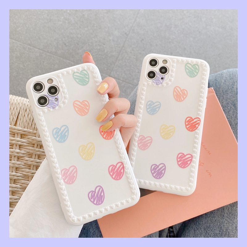 Ốp điện thoại mềm họa tiết đơn giản nhiều màu cho iPhone SE2 11 Pro MAX XS XR 7 8 Plus | BigBuy360 - bigbuy360.vn