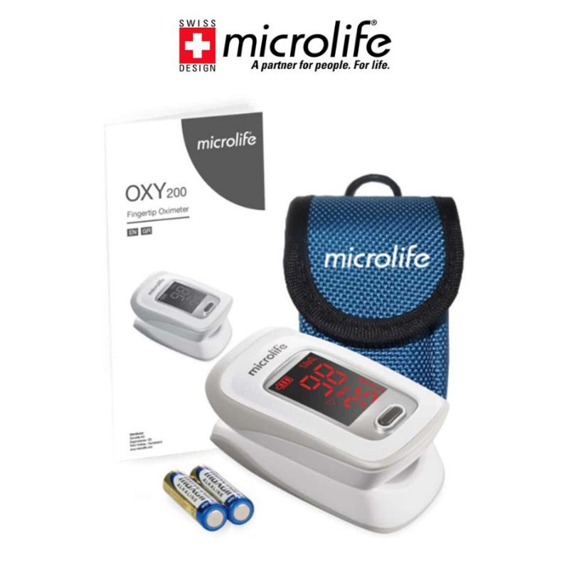 Máy đo nồng độ oxy trong máu Spo2 Microlife Oxy200 Thương hiệu Thụy Sỹ