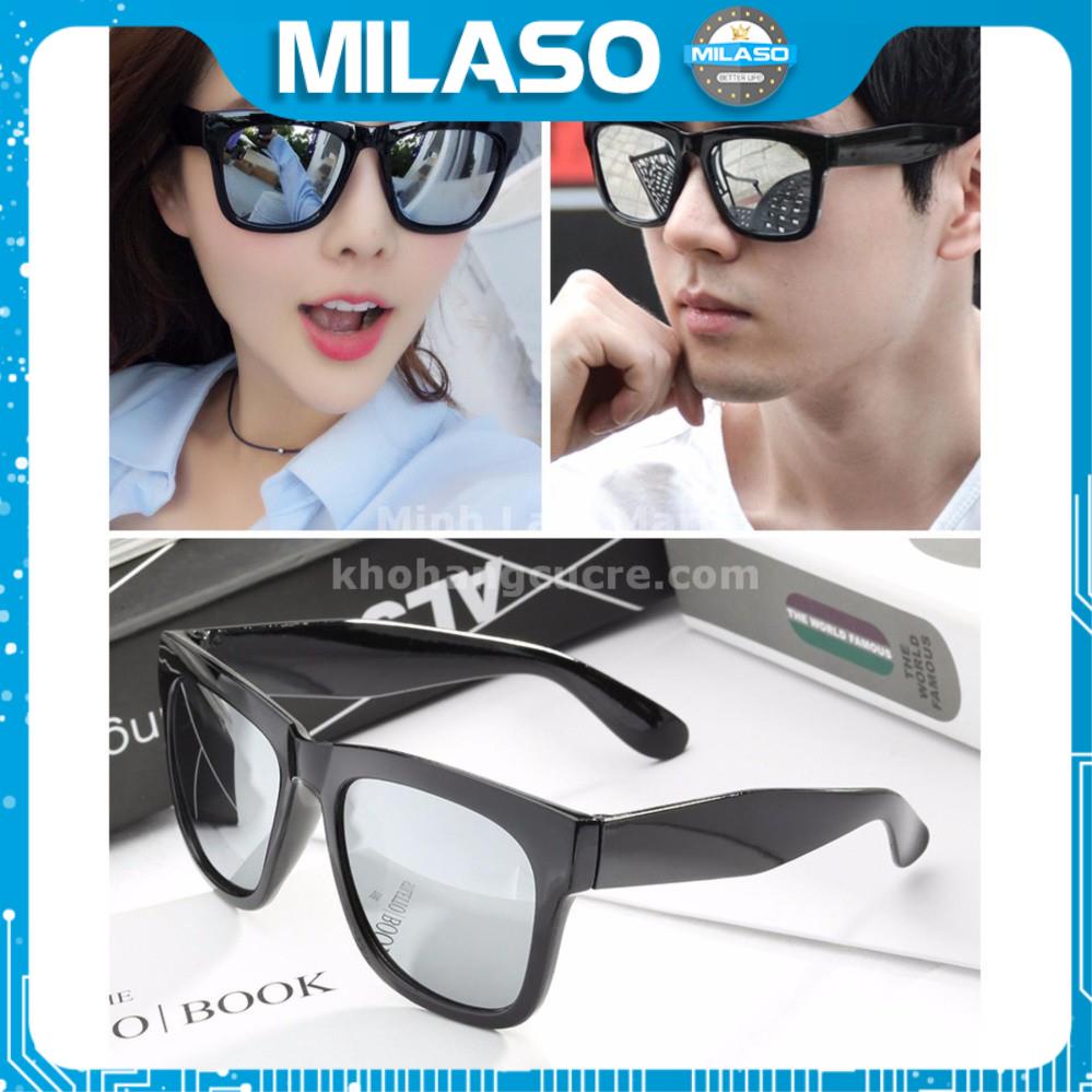 Kính Mát Nam Nữ Unisex MILASO Kính Mát Thời Trang Nam Mắt Kính Tráng Gương Chống Tia UV FA-001010