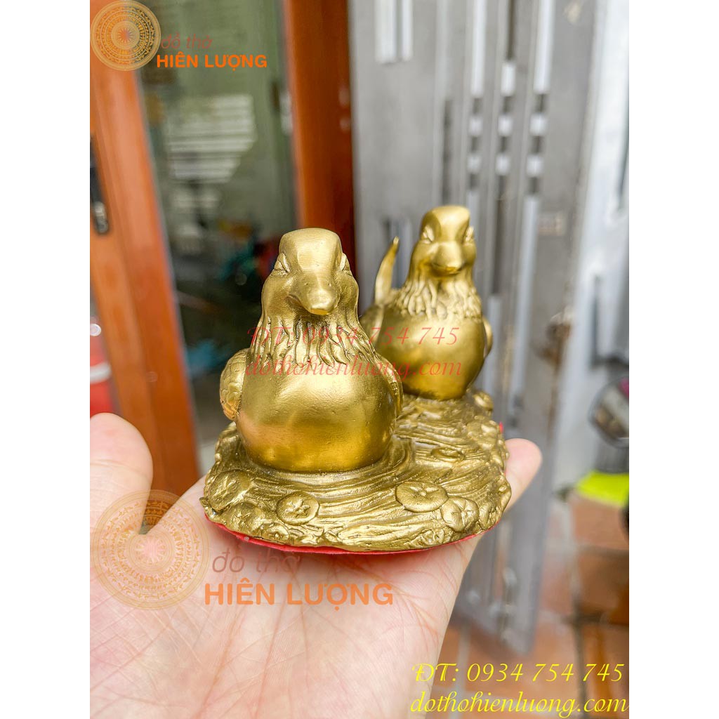Đôi Chim Uyên Ương Phong Thủy Bằng Đồng