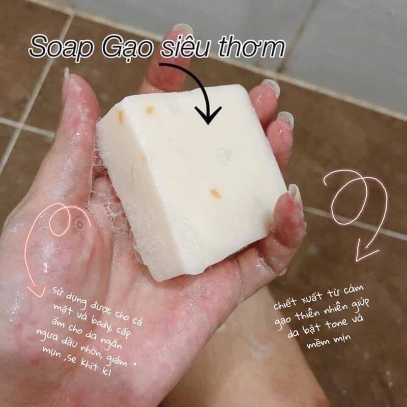 Xà phòng cám gạo Jam Rice milk soap Thái Lan
