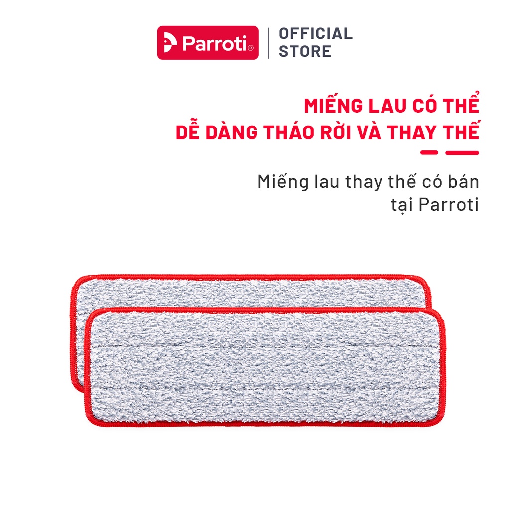 [Mã LIFEHL30K giảm 15% đơn 150K] Cây lau nhà tự vắt thông minh, chổi lau nhà 360 độ Parroti MG01 - Tặng 1 Miếng Lau