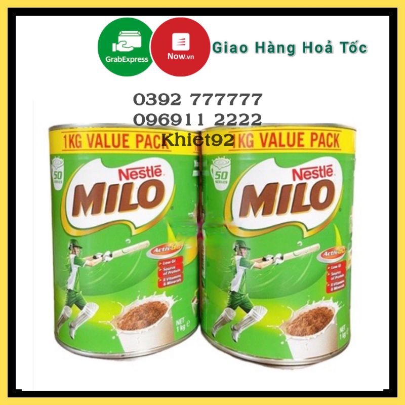 Sữa bột Milo ÚC hộp 1 kg T6/2022