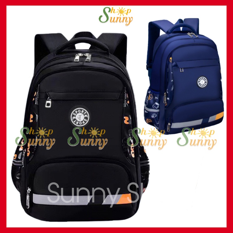 Balo học sinh nam cấp 2 cặp xách trung học con trai ba lo đi học chống thấm nước balô trẻ em lớp 5 6 7 8 9
