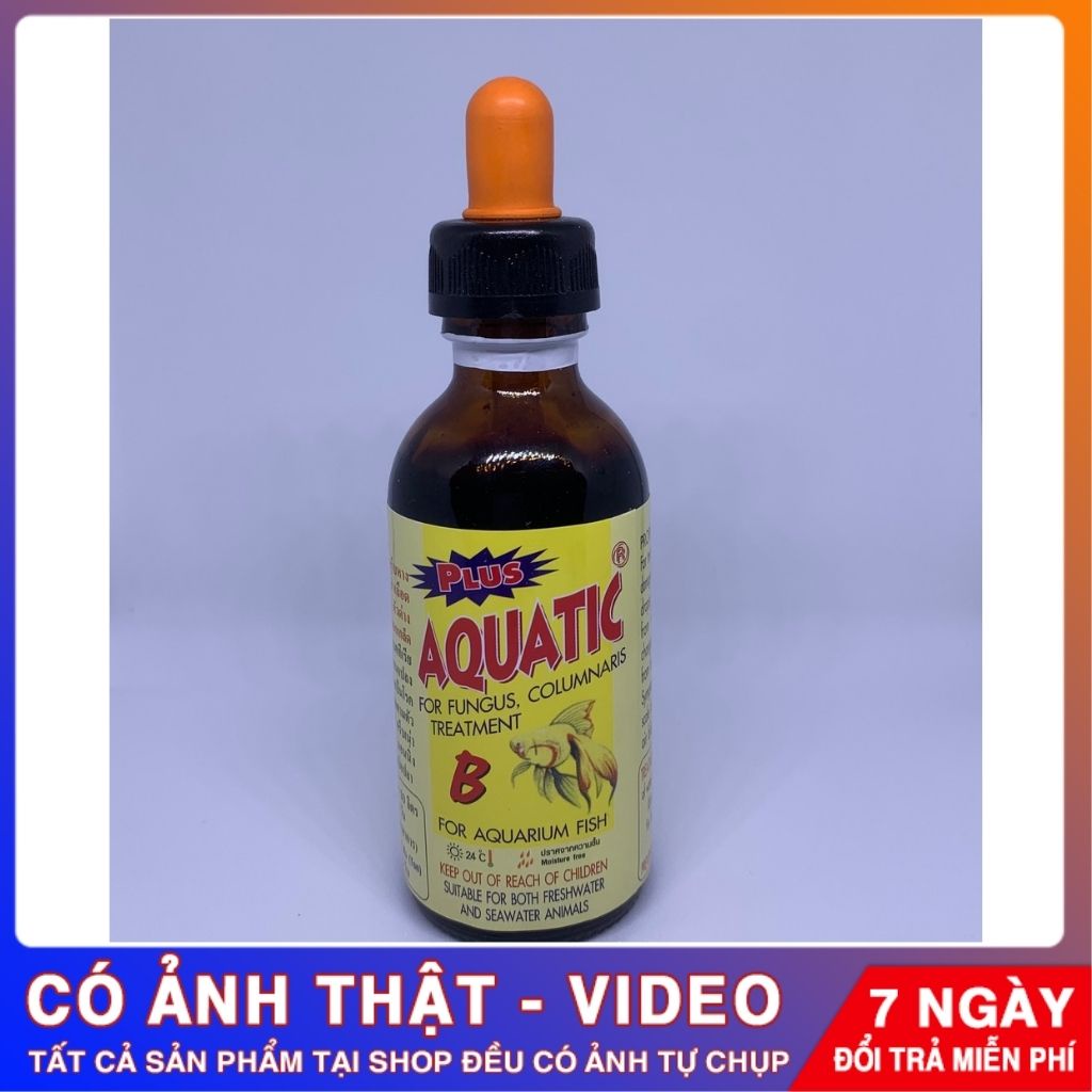 Thuốc Trị Bệnh Cá Cảnh Aquatic, Hàng Thái Lan Cao Cấp, Điều Trị Nấm Đen, Nấm Trắng, Xù Vảy, Đục Mắt