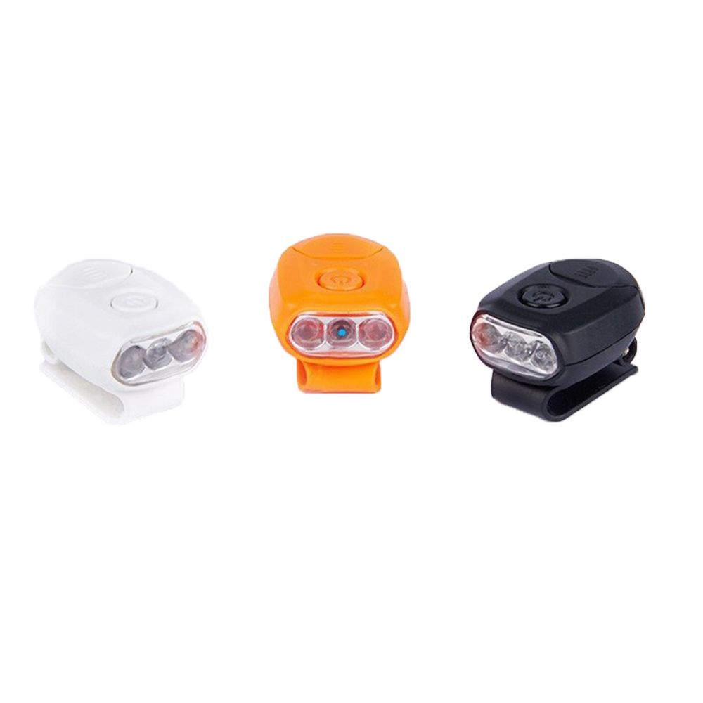Đèn pin 3 bóng LED gắn nón xoay 90 độ