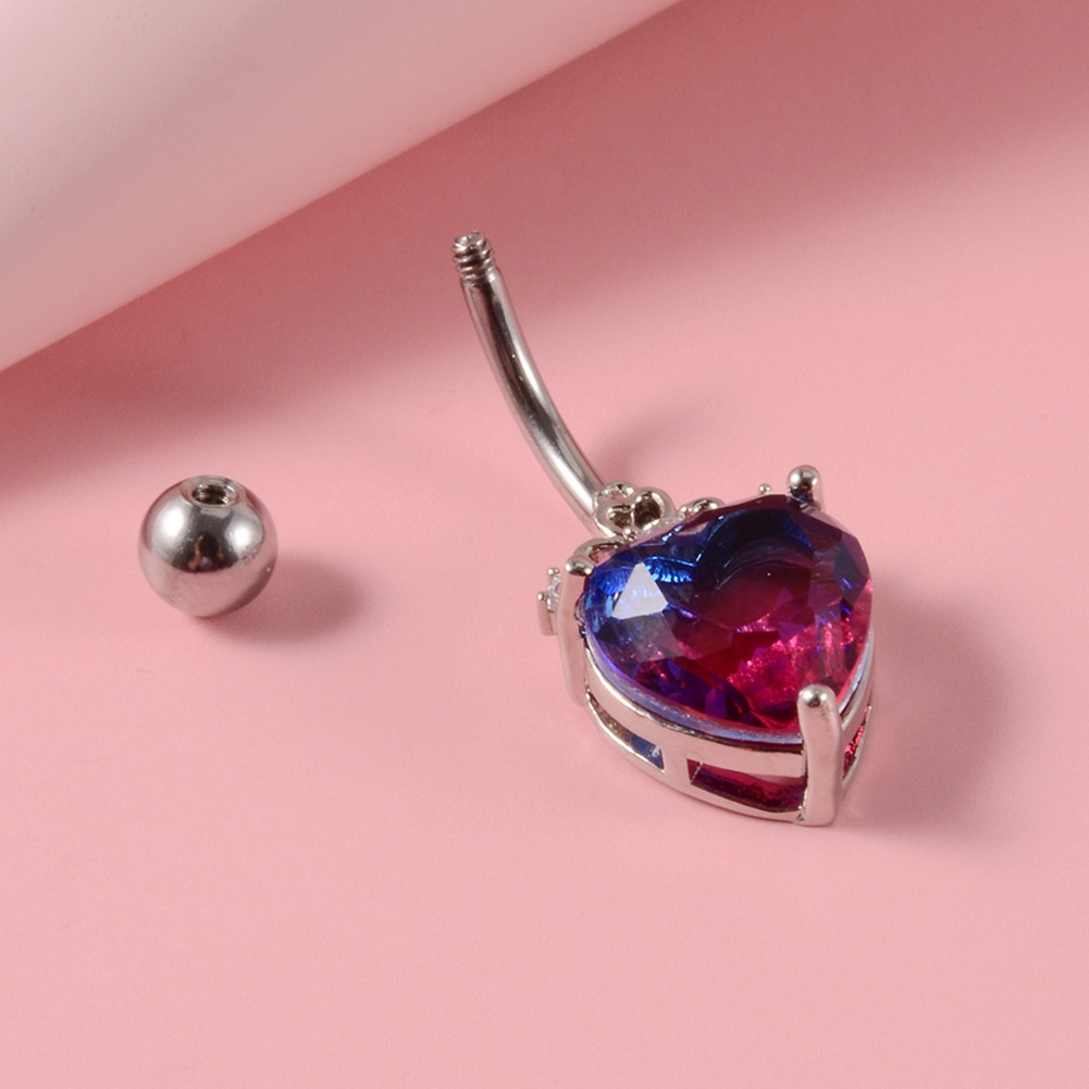 Khuyên RốN HìNh Tim BằNg ThéP Y Tế ThờI Trang