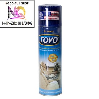 Chai xịt đánh bóng gỗ, da salon, ghế da toyo 500ml