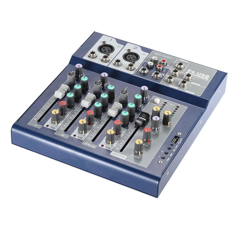 Bộ thu âm AQTA BM900 II mixer F4 Bluetooth chân dây livestream chế zắc 6.5 dây truyền nhạc full bộ- Bộ mic livestream