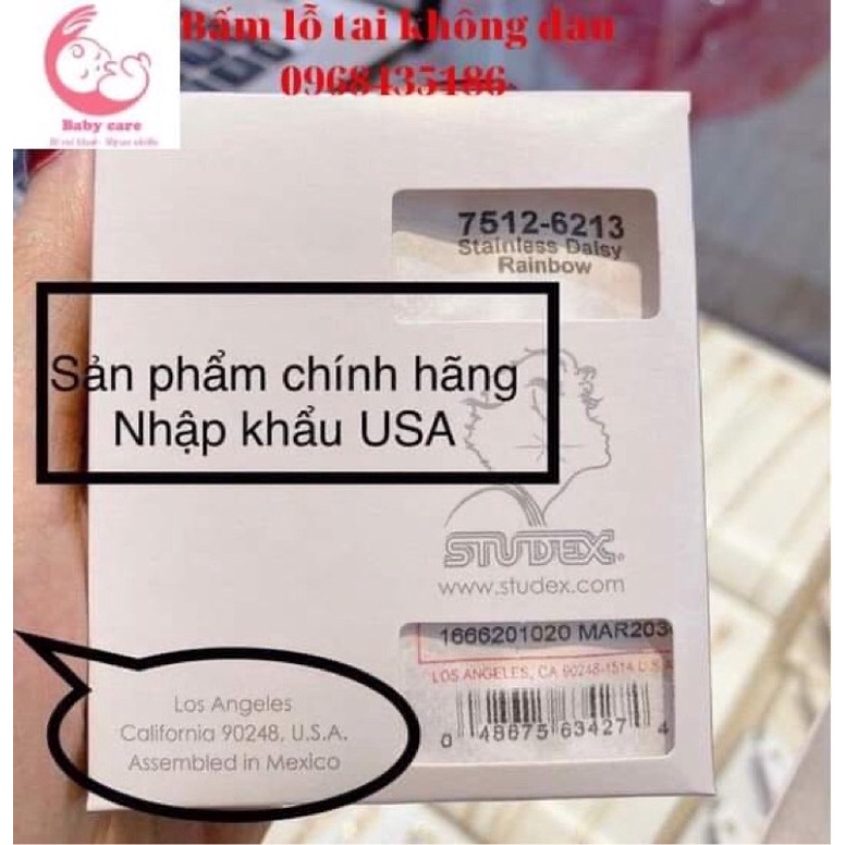 Khuyên bấm lỗ tai cho bé