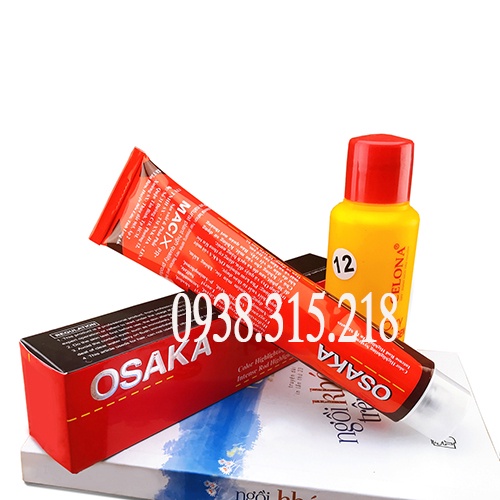 Thuốc nhuộm Tóc Osaka 10/0 Vàng Rất Nhạt Tự Nhiên + oxy 9% + 1 Cặp Bao Tay