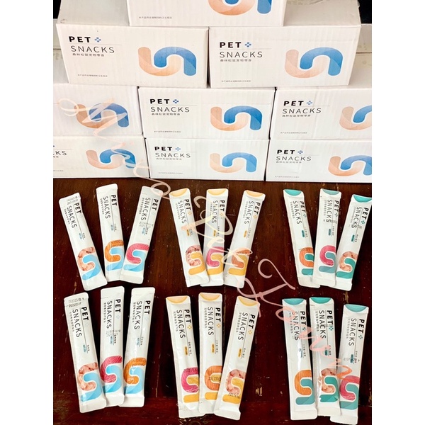 Combo Súp Thưởng Pet Snacks Dành Cho Mèo - Mix ngẫu nhiên - Mixo Pet Town