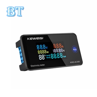Đồng hồ đo nhiệt độ AC chỉ số điện AC KWS-AC300 50-300V màn hình LCD 10A