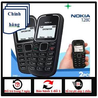 Điện thoại Nokia 1280 chính hãng main zin, màn zin. pin dung lượng cao  [ BH 12T ] | WebRaoVat - webraovat.net.vn