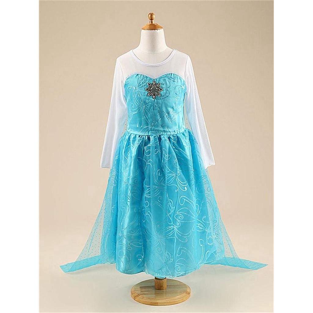 WFRV Kids Girls Dress Frozen Elsa Anna Cosplay Party Princess Halloween Fancy Dress