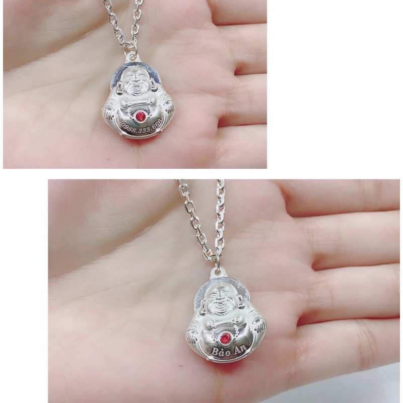 Dây chuyền mặt phật bạc cho bé , dây chuyền cho bé , vòng cổ cho bé - Trang Sức Bạc 999