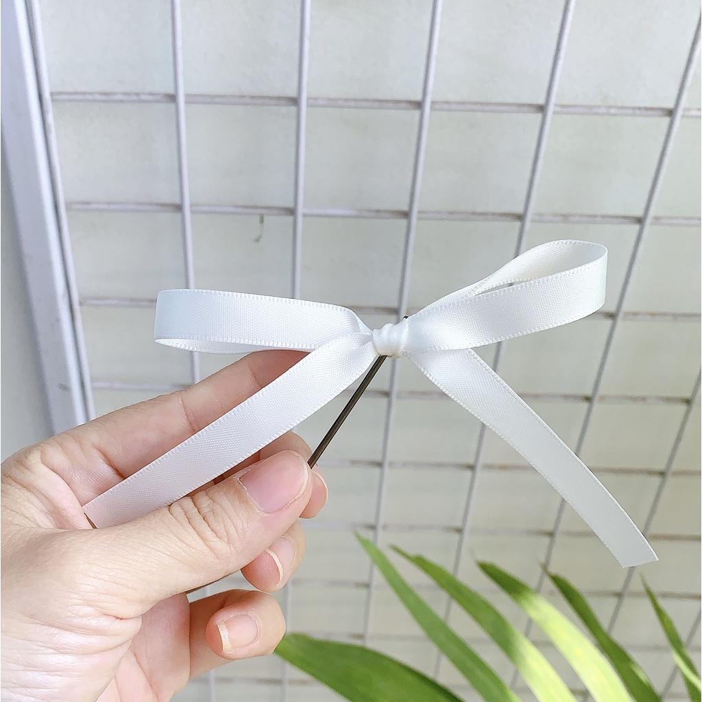 Set 6 kẹp tóc hình nơ lụa phong cách Lolita xinh xắn