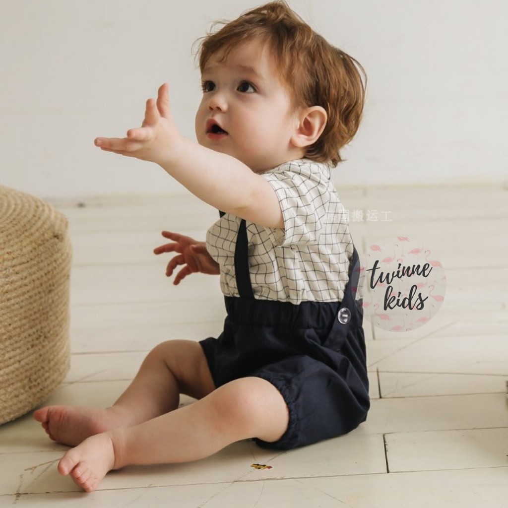 [Johny Baby] Bộ đồ liền thân, bodysuit công tử chất liệu cotton bé trai 3-24 tháng