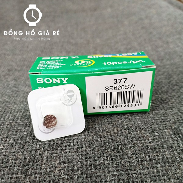 [HOT SALE] Pin Đồng Hồ đeo tay Sony SR626SW – Pin 377 (vỉ 1 viên)