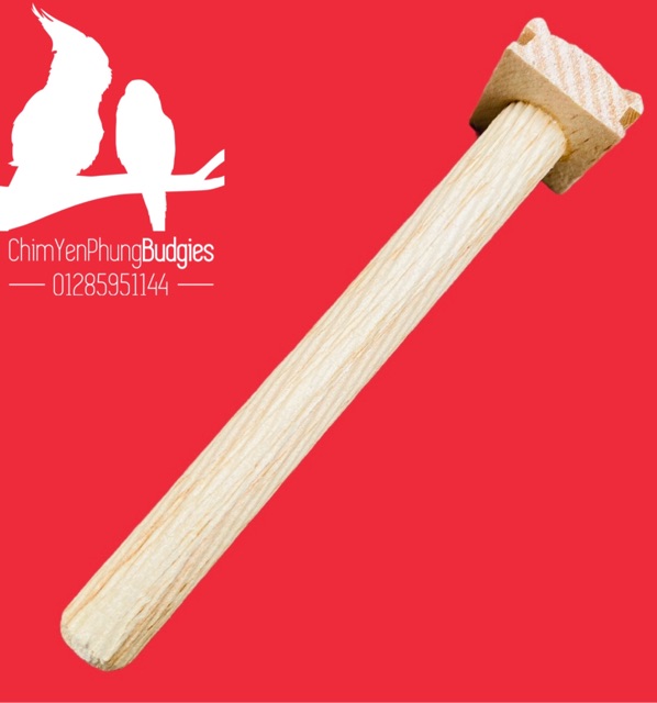 CẦU GỖ 10cm gắn lồng chim (cầu phụ)
