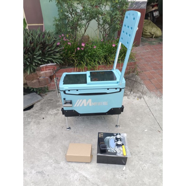 Thùng câu đài nội địa trung Mã Vi Bối, 36l xanh ngọc